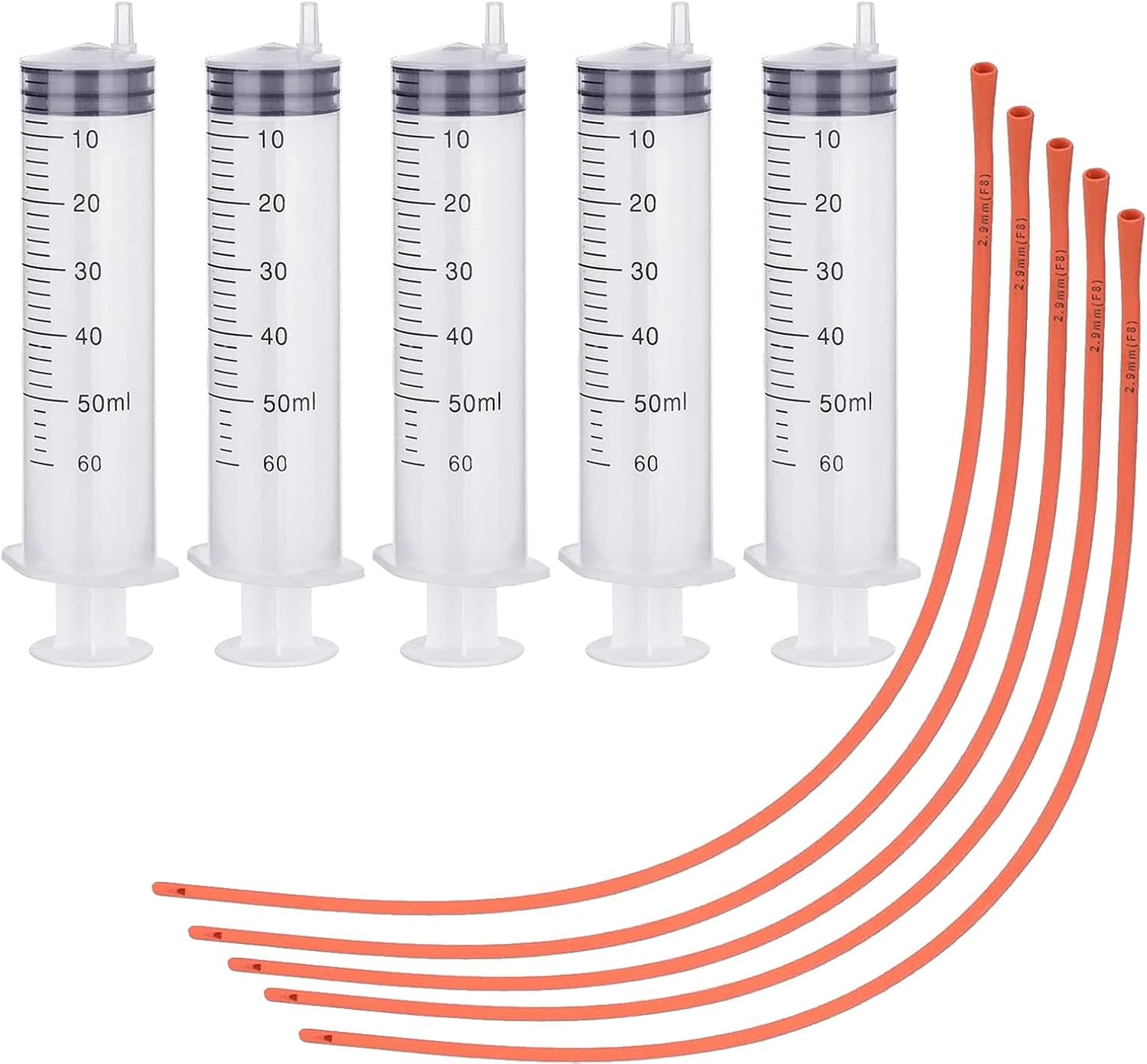 5-set-puppy-kitten-feeding-tube-kit-include-5-pack-8-fr-red-rubber-puppy-feeding-tube-and-5-clear-kitten-syringe-for-lamb-goat-sheep-puppy-kitten-whelping-feeding-watering-20ml