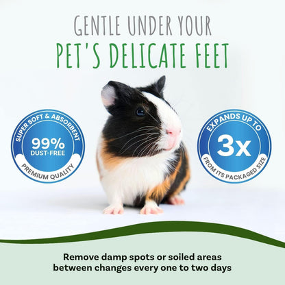 Small Pet Select Unbleached White Paper Bedding, 178L | Soft Absorbent Natural Bedding, Odor Control, Made in USA, for Guinea Pigs, Rabbits, Hamsters & Small Pets7