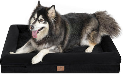XL Orthopedic Waterprood Dog Bed for Extra Large Size Dogs | 360 Degree Bolster Support, Egg Crate Foam, Waterproof Liner, Non-Slip Bottom, Machine Washable Cover, 45 X 35 Inch37