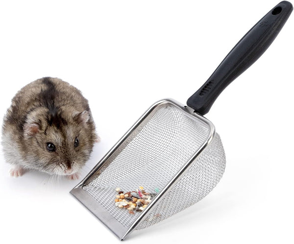 Niteangel Hamster Sand Bath Scoop: Can Removes Clump Waste Keeps Clean Sand | Built to Last for Deeper Hygienic Clean - Stainless Steel Fine Mesh Sand Sifter for Niteangel Sandbath & Fine Sand1