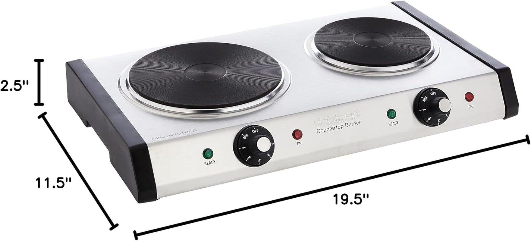 cmw-70-stainless-steel-microwave-oven-silver-cast-iron-double-burner-11-5l-x-19-5w-x-2-5h-silver
