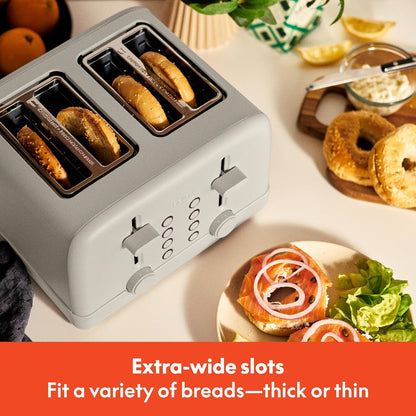4-Slice Toaster with Extra Wide Slots, Oatmilk3
