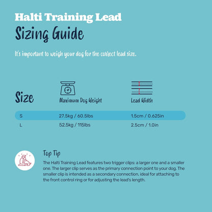 Halti Training Leash - Multifunctional Double-Ended Dog Leash, Ideal for Anti-Pulling Dog Training. Lightweight, Soft & Durable. Suitable for Medium to Large Dogs & Puppies (Size Large, Black, 2M)5