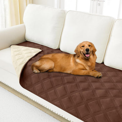 Smiry Waterproof Dog Bed Cover Blanket, Reversible Pet Blanket | Soft Reversible, Washable Leakproof Cats Dogs Couch Cover for Sofa, Couch, Furniture (30X70 Inch)84