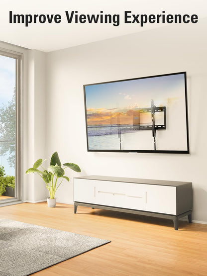 Tilting TV Wall Mount for Most 37-90 Inch Tvs up to 132Lbs | Low Profile TV Mount Fits 16", 18", 24" Studs, Max VESA 600X400Mm, Wall Mount TV Bracket with Quick Lock & Release, MD2268-LK9