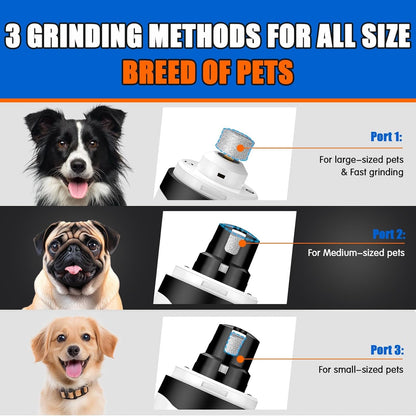 VIWIK Dog Nail Trimmers with Light, Cat Dog Nail Clippers, Dog Nail Grinder Quiet for Large Medium Small Dogs Paw & Cats Claw, Electric 2-Speed Pet Toenail Grooming Supplies, Gifts for Dog Lovers.4