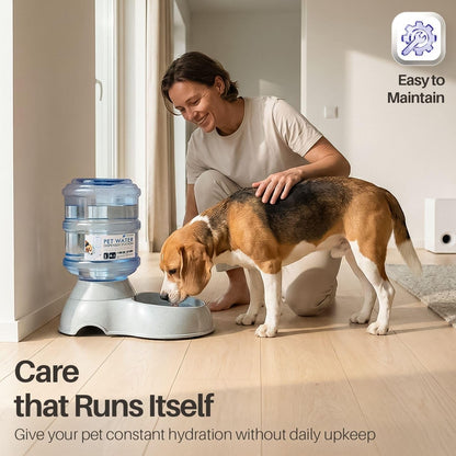 Flexzion Gravity Pet Water Dispenser Drinking Station for Dogs Cats (3 Gallon) Automatic Replenish Waterer for Small Large Breed Dog Cat,Feeding Watering Fountain Supplies Bottle Dish Bowl9