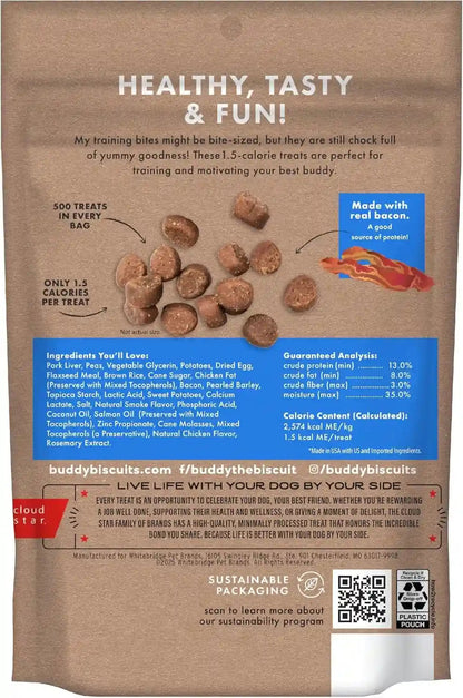 Buddy Biscuits Trainers Training Bites Soft & Chewy Dog Treats, Bacon, 10 Oz. Pouch2