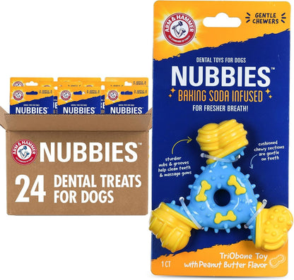 Arm and Hammer Nubbies T-Bone Dental Dog Chew Toy with Peanut Butter Flavor, TPR Nubs Clean Teeth and Gums, Durable Nylon Chew for Aggressive Chewers, Helps Reduce Plaque and Tartar21