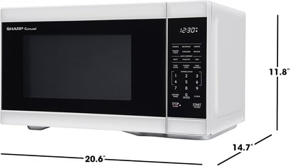 SMC1161KW 1.1 Cu. Ft. 1000W White Countertop Microwave Oven7