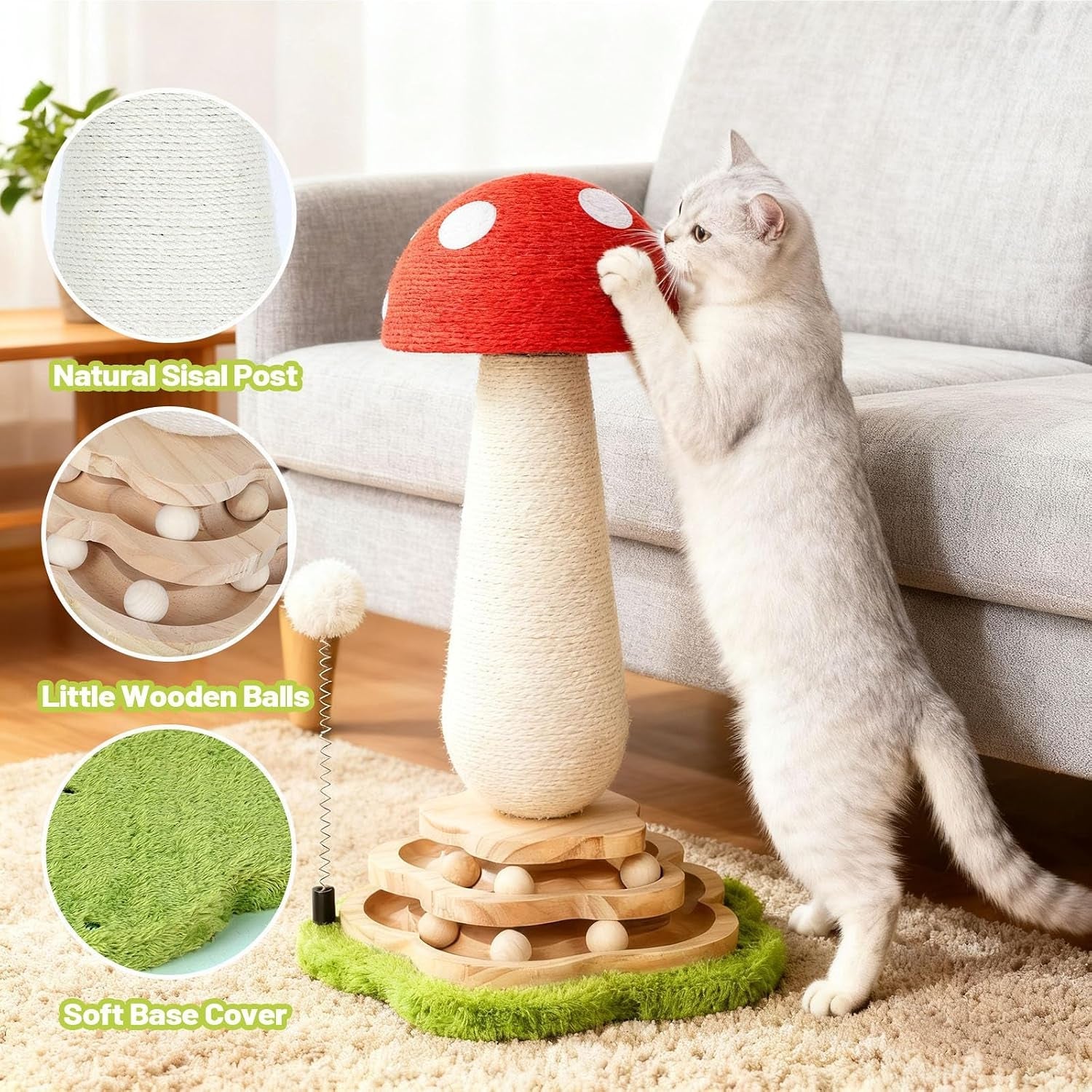 mushroom-cat-scratching-post-cat-tree-cute-cat-scratcher-tower-with-interactive-ball-two-layer-track-spring-ball-toys-mushroom-scratch-post-cat-sisal-scratcher-with-catnip-for-indoor-cats