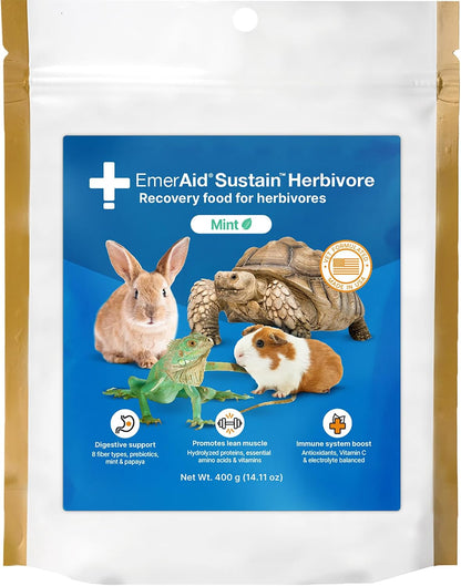 Sustain Herbivore (100 G, Apple & Banana) | Nutritionally Complete Recovery Food for Herbivorous Small Pets and Reptiles12