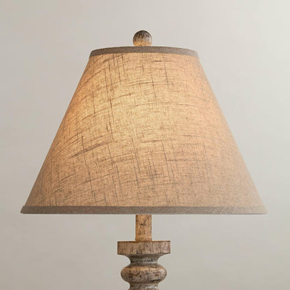 Pre-Assembled Sela Fine Large Burlap Empire Shade 6.5X15X10.75 (Spider) | 6.5" Top X 15" Bottom X 10" High X 10.75" Slant Replacement for Table Lamps Harp + Finial1