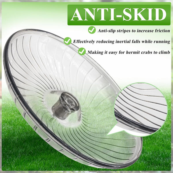 Hermit Crab Exercise Wheel - Silent Running Wheel for Crab Tank Accessories - Small Animal Wheel for Hamster Gerbils Hedgehogs5