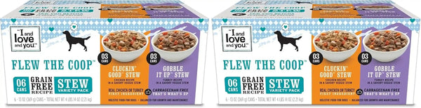 I and Love and You Wet Dog Food - Baad Mooon on the Rise Variety Pack - Beef + Lamb, Grain Free, Filler Free 13Oz Can, 6Pk18