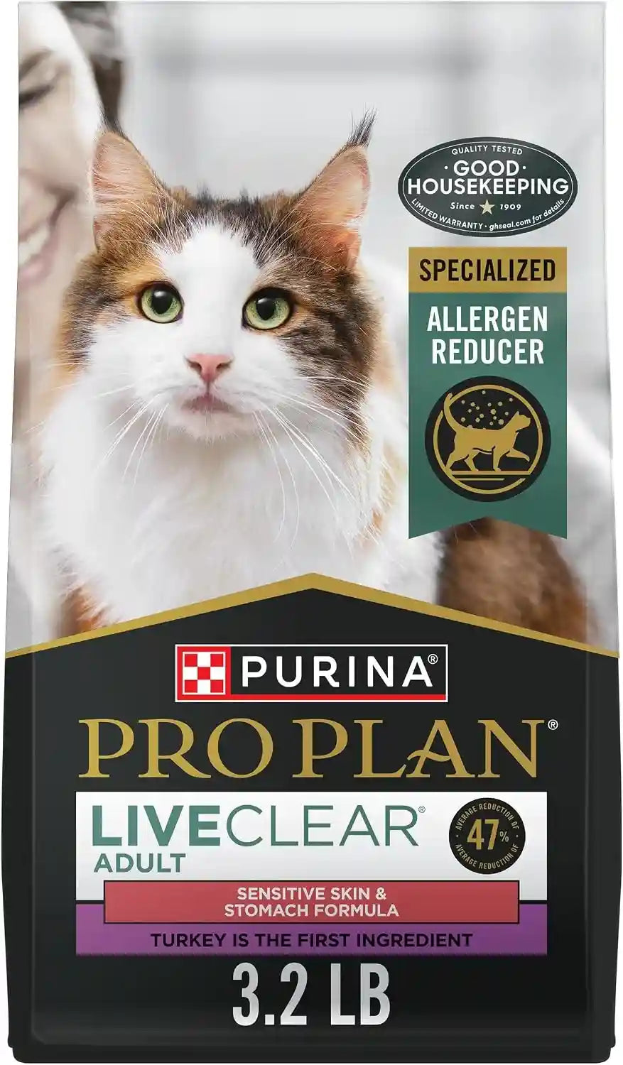 purina-pro-plan-allergen-reducing-sensitive-skin-stomach-high-protein-cat-food-liveclear-turkey-and-oatmeal-formula-3-2-lb-bag