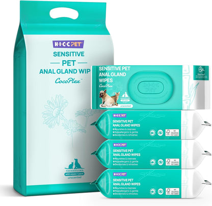 HICC PET Rear-End & External Anal Area Cleaning Deodorizing Wipes | Hydrating & Nourish Fur Dogs & Cats Grooming Wipes for Daily Cleaning9