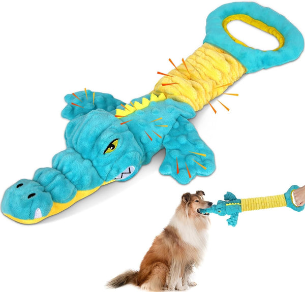 Dog Toys 3-Pack Cute Duck Shapes Puppy Toys No-Stuffing Squeaky and Crinkle Interactive Dog Chew Toy for Small to Large Breeds12