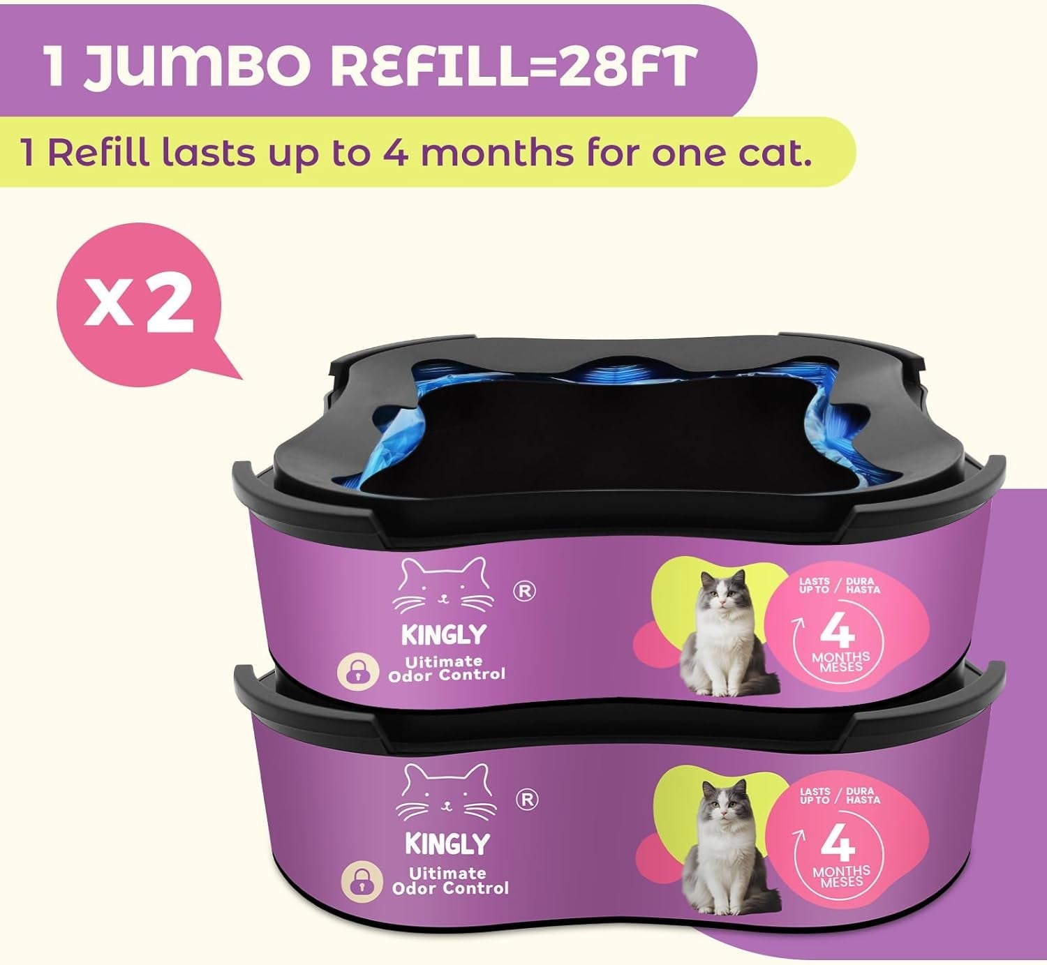 premium-cat-litter-refill-bags-jumbo-28ft-2-pack-lasts-up-to-8-months-2-cartridges-for-superior-odor-control