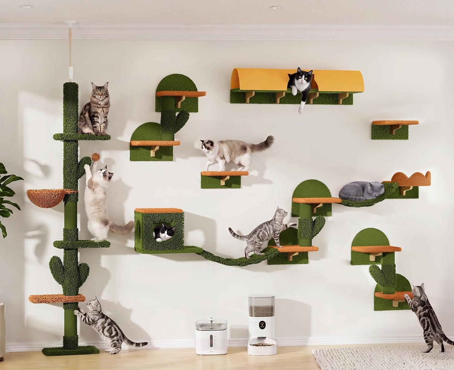 9-in-1-cat-wall-shelves-cat-wall-furniture-set-with-bridge-beige-wall-mounted-cats-shelf-for-space-saving-multi-level-cat-climbing-systems-for-16-inch-drywall-with-scratching-posts-condos