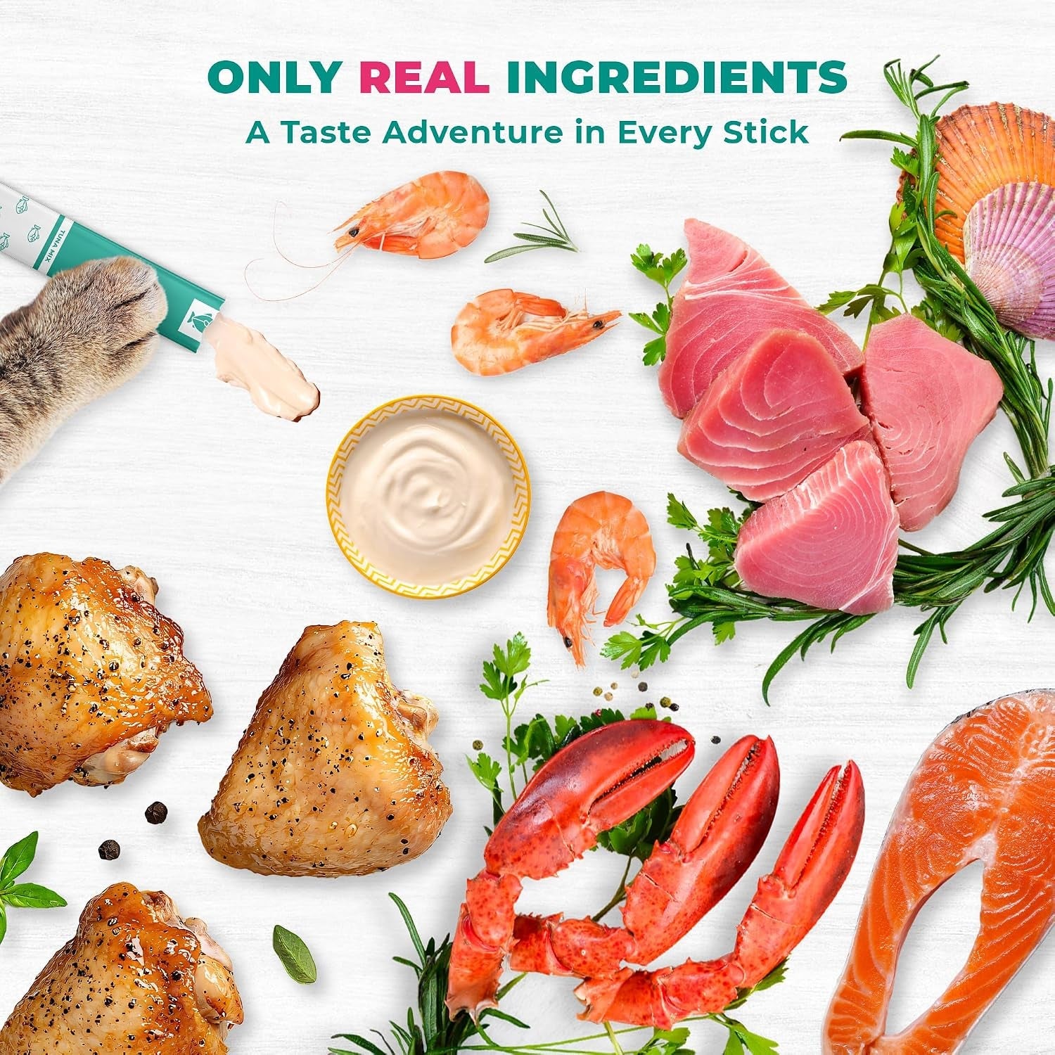 creamy-lickable-cat-treats-wet-food-squeeze-tubes-liquid-kitten-snacks-urinary-tract-care-skin-coat-health-multivitamin-treats-for-cats-small-dogs-lick-up-40-sticks-tuna-chicken-mix