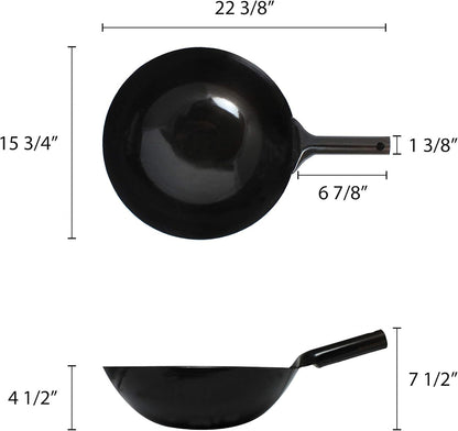 - 16-Inch Japanese Jin-Ping Wok with Extra Strength Steel- Traditional Stir Fry Pan for Chinese Japanese and Cantonese Cooking Ideal for Frying Made in Japan5