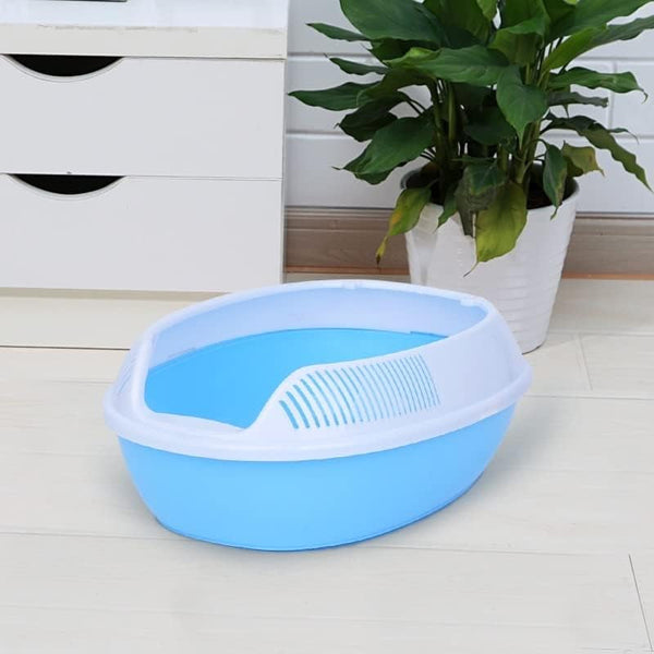 Dog Potty Training Toilet ﻿ Semi-Enclosed Cat Toilet Sand Basin Deodorizing Poop Supplies Super Extra Large Litter Box(Pink)5