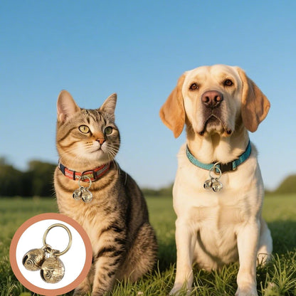 Styquenzer Copper Bell for Dog Collar, 4 PCS Brass Dog Bells Extra Loud Collar Bell for Pet Tracking anti Lost Training Pets Pendant Accessories anti Theft Bells for Little Dogs & Cats6