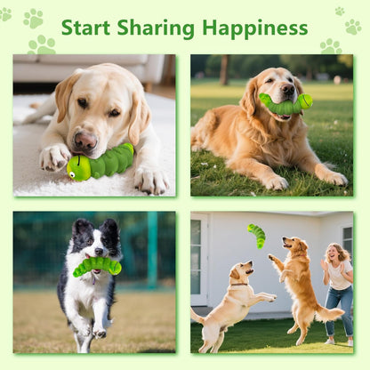 Indestructible Dog Toys for Aggressive Chewers, Tough Chew Proof Toy for Large Dogs, Squeaky Rubber Chew Toy with Beef Flavor for Boredom & Anxiety Relief (Green)5