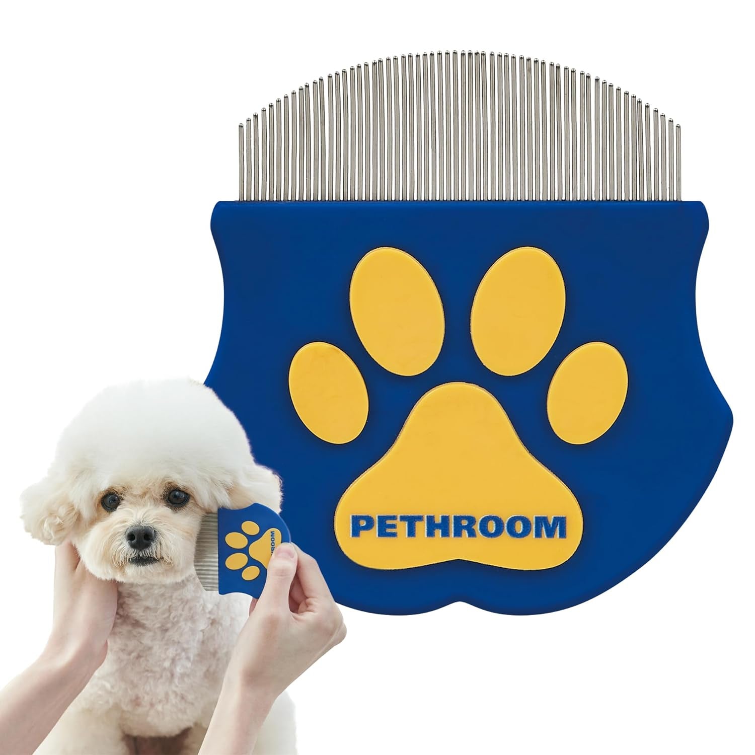 pethroom-professional-eye-comb-for-pets-stainless-steel-tear-stain-remover-gentle-round-head-grooming-tool-for-cats-dogs-compact-portable-for-eye-gunk-removal