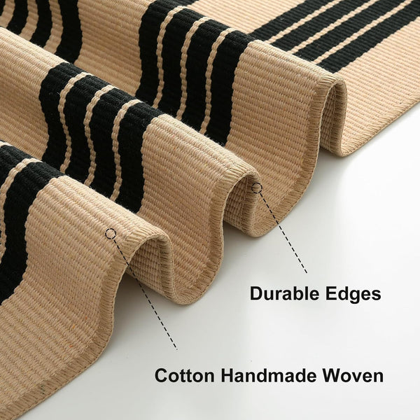 Front Door Mat 24"X51", Striped Porch Rug Outdoor Door Mat Fall Decor | Machine Washable Front Door Rug Welcome Door Mats outside Entrance Indoor Outdoor Rugs Cotton Woven Entry Rug for Porch/Patio5