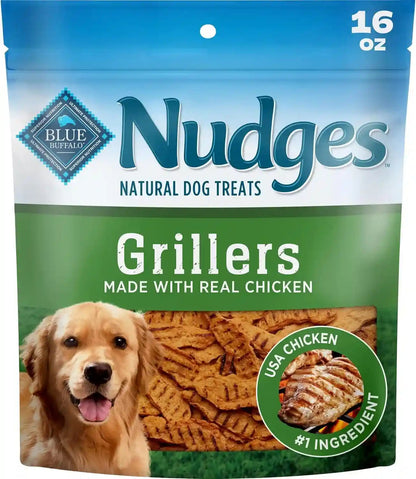 Blue Buffalo Nudges Chicken Grillers Natural Dog Treats, Tender & Meaty Dog Snacks, Easy-To-Tear for Training, Made in the USA with Real Chicken, No Artificial Preservatives, 16 Oz.13