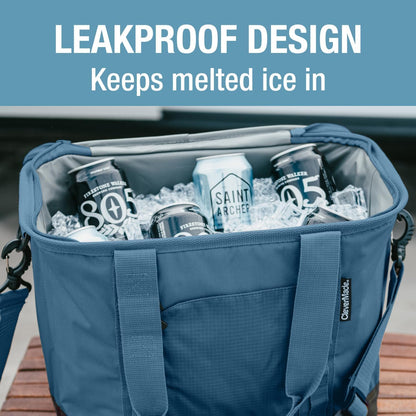 Pacifica Collapsible Cooler Bag, Medium Travel Cooler, Ocean | Keep Drinks Cold and Pack Light | a Reinforced Base, Storage Pocket, Bottle Opener, and Shoulder Strap Add Outdoor Utility4