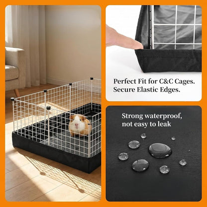 Pjyucien C&C Cage Bottom 24"X48", Easy to Install | Use as Top, Use as Bottom and Top Set, Protect Floor, Saves Time and Effort,For Guinea Pig and Other Small Animals4