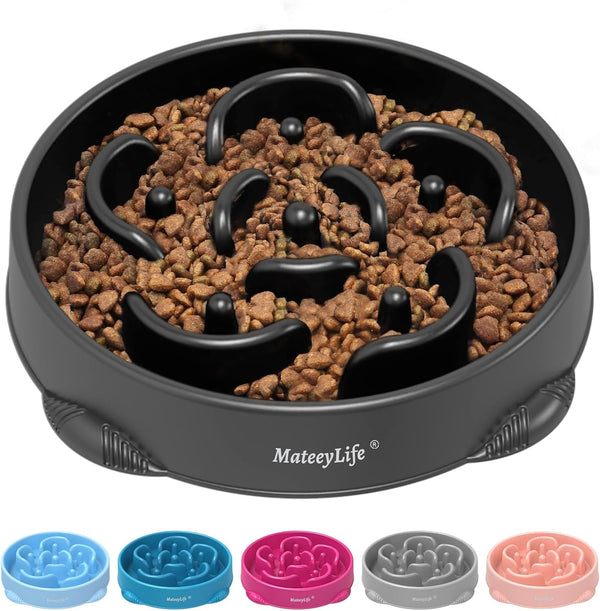 Mateeylife 2-Pack Slow Feeder Dog Bowls, 2 Cups, Dog Puzzle Feeder Bowl | Food-Contact Safe, Dishwasher Safe, Non-Slip Base, Maze Design, for Fast Eaters, for Dogs and Cats, Daily Mealtimes9