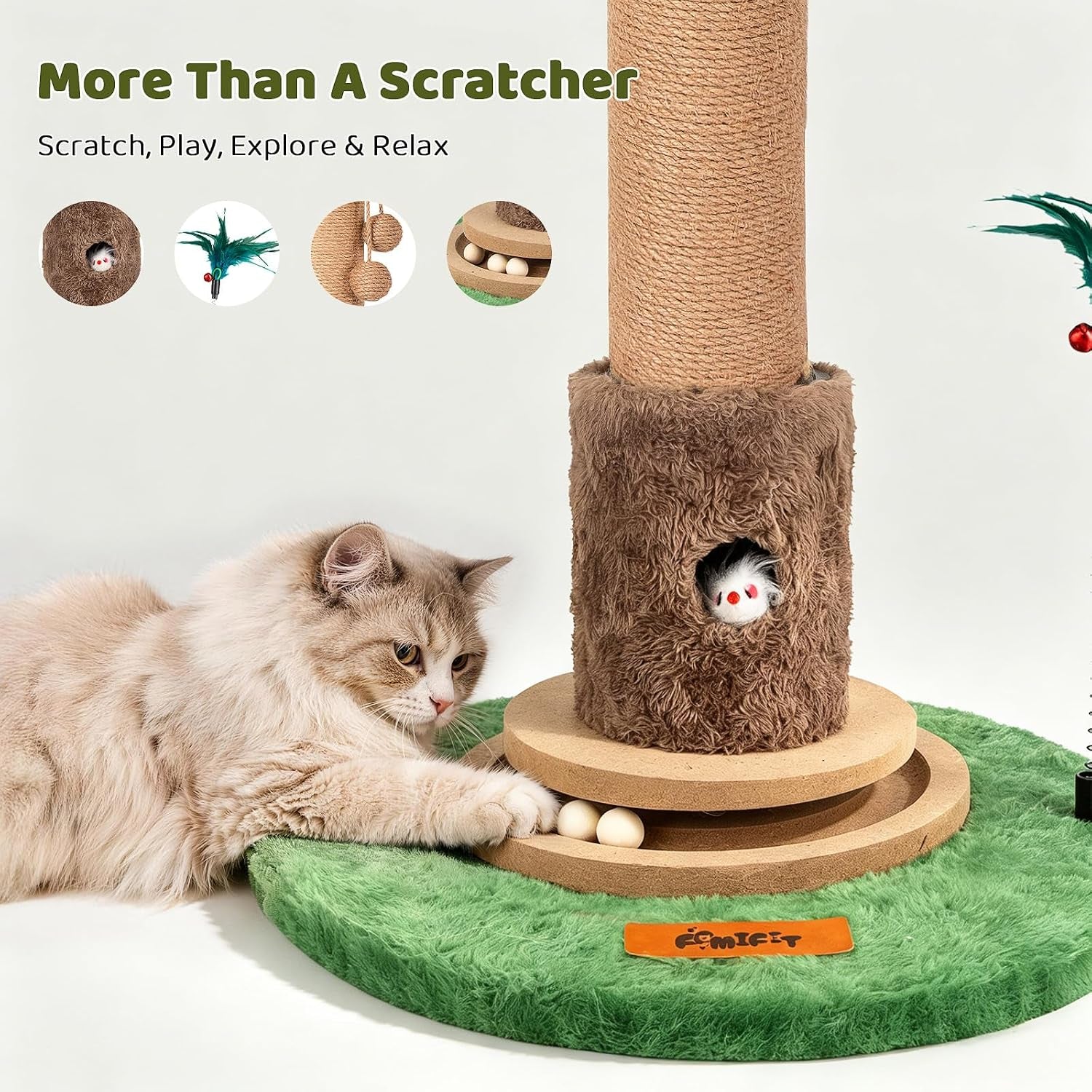 material-upgrade-famifit-50-8-plant-cat-scratching-post-tall-cat-tree-natural-sisal-rope-scratcher-with-solid-wood-ball-track-mouse-hole-interactive-design-for-indoor-cats-kittens