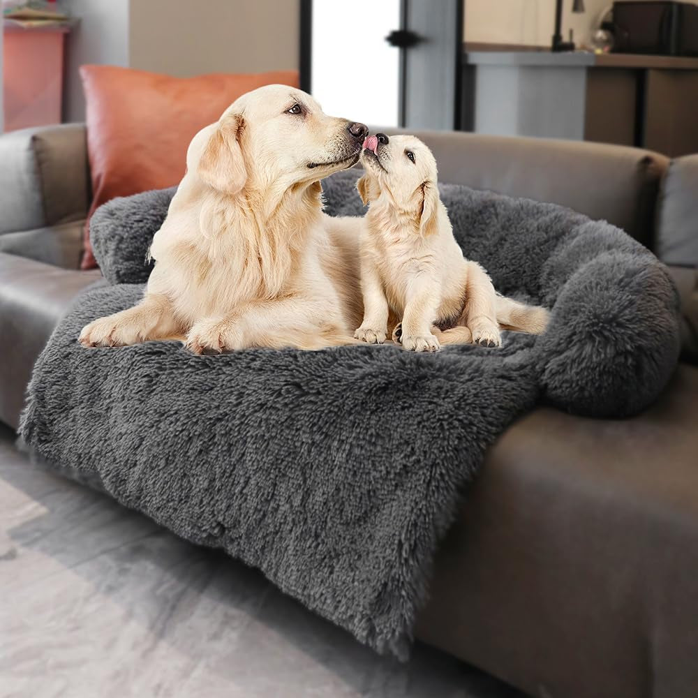 calming-dogs-cats-bed-mats-dog-pad-washable-removable-couch-cover-plush-long-fur-mat-for-pets-waterproof-lining-perfect-for-small-medium-and-large-dogs-and-cats-gradient-gray-36x31