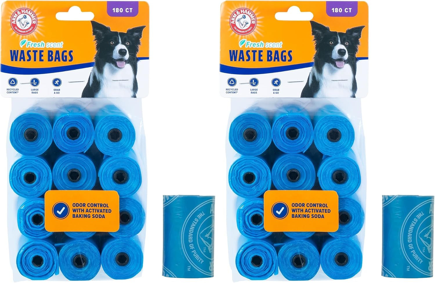 arm-hammer-dog-poop-leakproof-plant-based-120-count-waste-bags-unscented-made-from-40-corn-starch-with-activated-baking-soda-pack-of-8-green