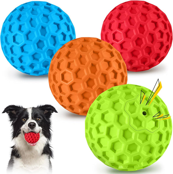 Havit Indestructible Squeaky Dog Balls for Aggressive Chewers, Interactive Dog Toys to Keep Them Busy, Rubber Dog Chew Toy for Large Medium Breeds, Outdoor Waterproof (3 Colors)8