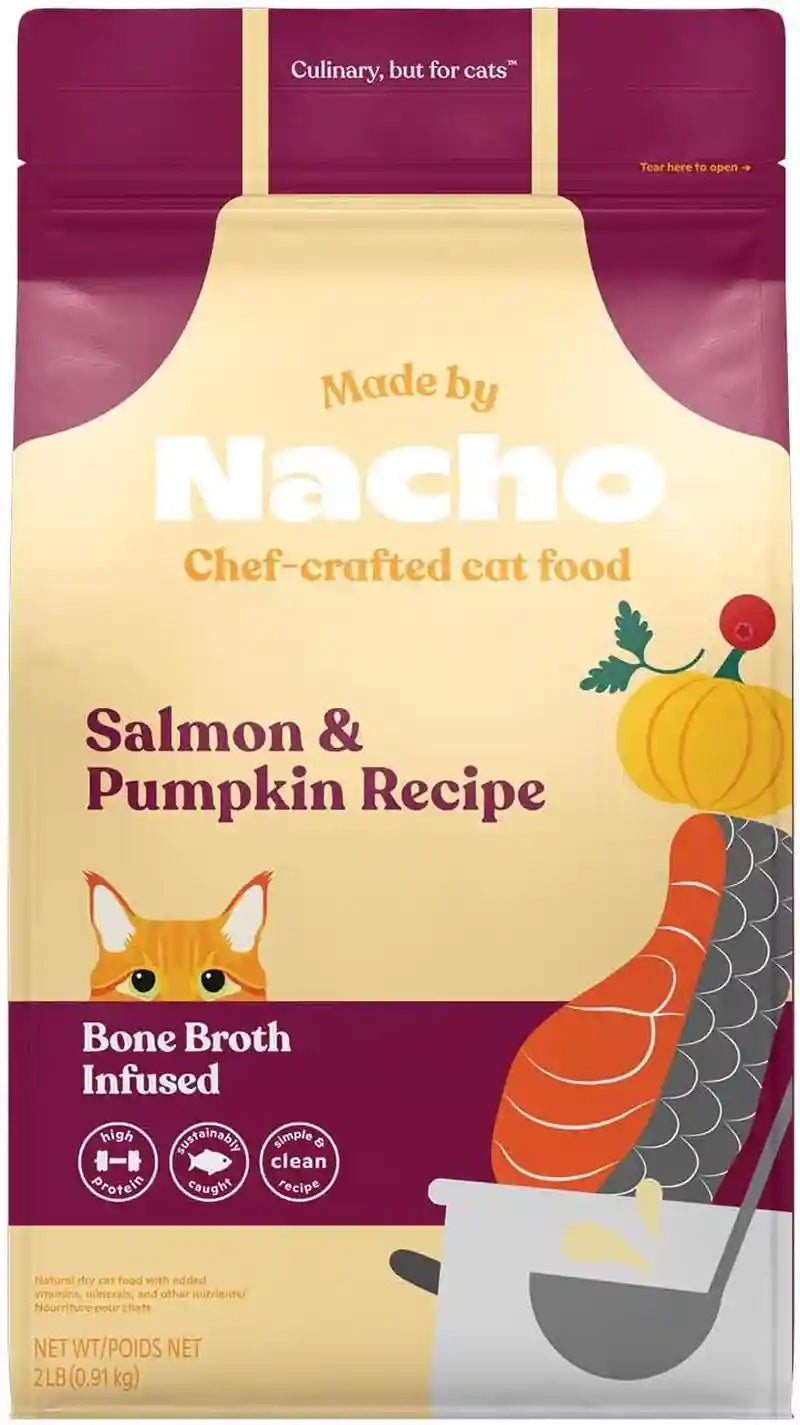 made-by-nacho-dry-cat-kibble-4lb-bag-high-protein-and-grain-friendly-premium-cat-food-cage-free-chicken-pumpkin-recipe-infused-with-bone-broth-for-hydration-limited-ingredients-single-bag
