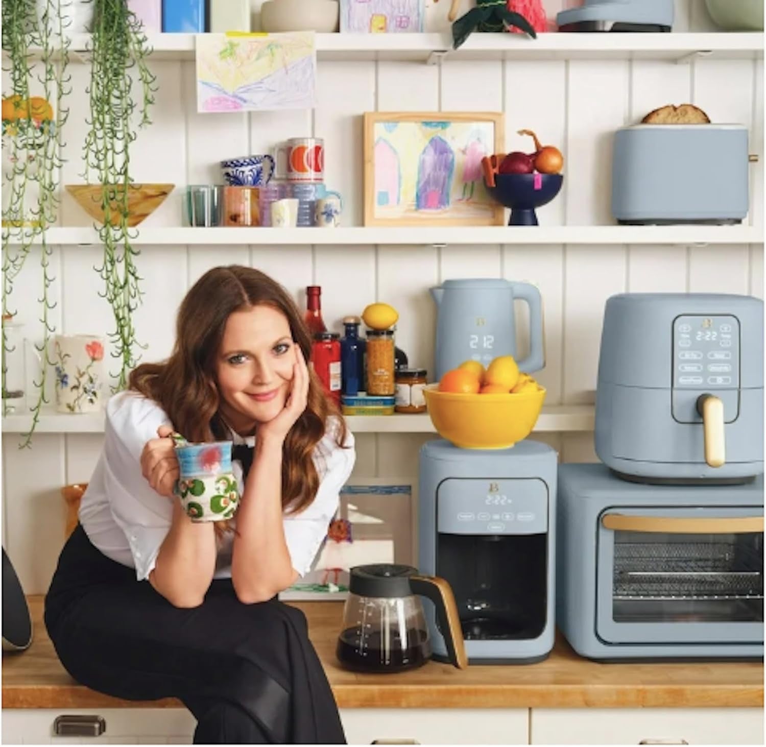 infrared-air-fryer-toaster-oven-9-slice-1800-w-by-drew-barrymore-cornflower-blue
