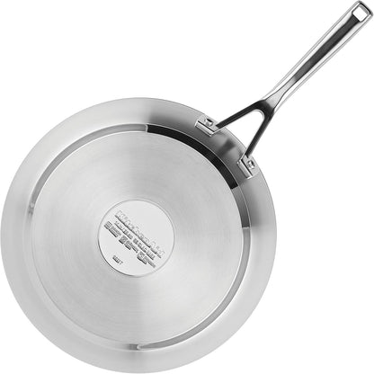 Kitchenaid Stainless Steel 3-Ply Base Cookware Induction Pots and Pans Set, 10-Piece, Brushed Stainless Steel8