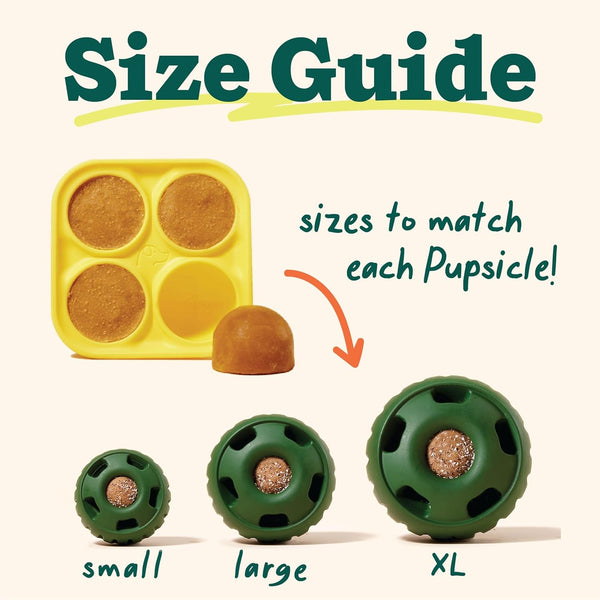 WOOF Pupsicle Dog Treat Toy with Silicone Treat Tray for Dogs 10-25 Lbs | Pupsicle Toy for Small Dogs, Silicone Treat Tray, Homemade Frozen Treats, Easy-Fill Design, Low-Mess Play8
