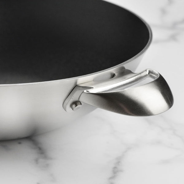 CX+ 12.5" Nonstick Wok - Stratanium plus Nonstick Stir Fry Pan | 5-Ply Stainless Steel - Made in Denmark5