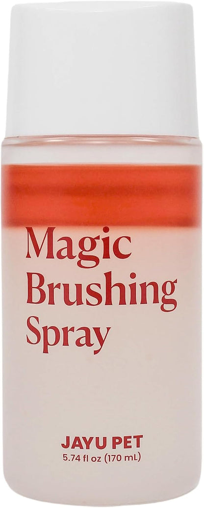 JAYU PET Magic Brushing Spray for Dogs (5.8Fl Oz, 170Ml) | Fur Detangler & Dematting Solution, Hypoallergenic Deodorizer, Conditioner & Itch Relief, Shining & Grooming Spray11