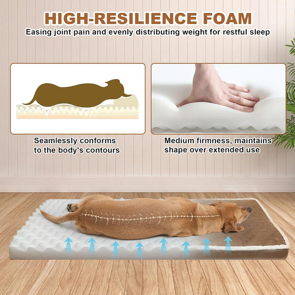Heated Pet Bed for Cat & Puppy, 20×20In Dog Beds with Memory Foam Pet Bed, Nine Gears Smart Switch Dog Sofa with Timer, Washable Removable Cotton Sleeve, Soft and Comfortable4