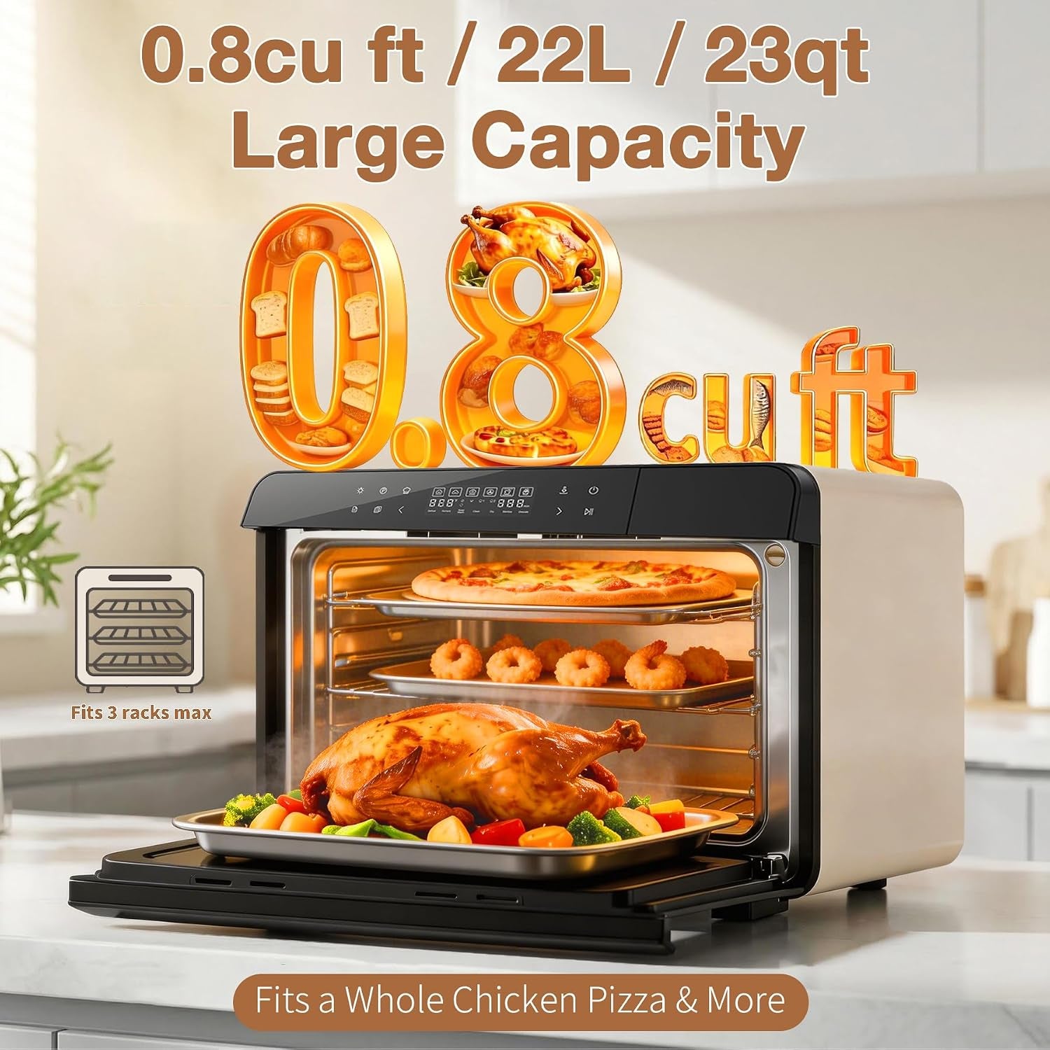 toaster-air-fryer-combi-oven-countertop-steam-oven-14-in-1-with-convection-steam-roast-bake-multi-stage-cooking-self-clean-7-modes-30-built-in-recipes-for-kitchen-pizza-baking-white