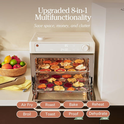 Our Place Wonder Oven Pro, 8-In-1 Digital Air Fryer Oven, 3-Rack, 32 Qt | Non-Toxic Air Fryer Toaster Oven Combo; Basket, Rack, Pan, Tray; Air Fry, Toast, Roast, Bake, Reheat, Broil, Proof, Dehydrate6