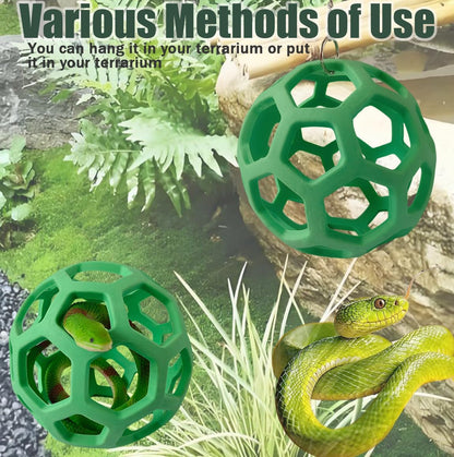 Snake Enrichment Toys Ball,Jungle Gym Ball and Enrichment Rings for Small Ball Python Corn Snakes,Reptiles Climbing Toy,Snake Exploring&Climbing Accessories5