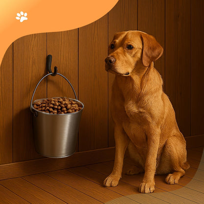 Advance Pet Products 2 Quart Heavy Duty Stainless Steel Flat Side Bucket | Durable Food & Water Pail for Dogs, Cats, Kennels, Cages and Critter Crates | Multi-Purpose Bucket6